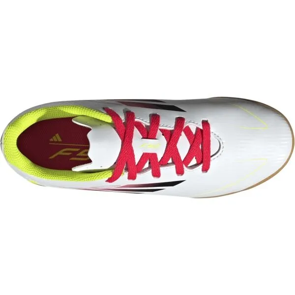 adidas F50 CLUB IN J Detská halová obuv, biela, veľkosť