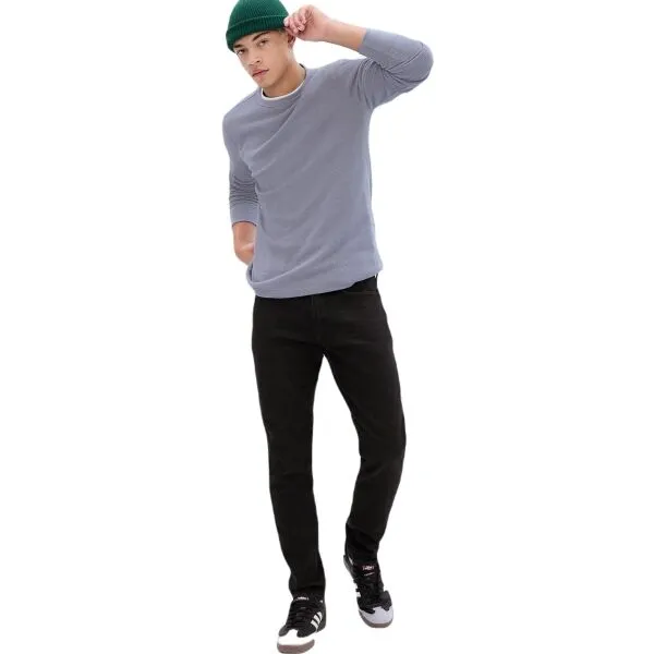 GAP V-SLIM Pánske džínsy, čierna, veľkosť