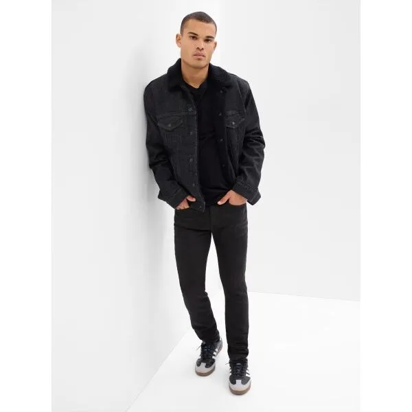 GAP V-SKINNY SOFTMAX Pánske džínsy, čierna, veľkosť