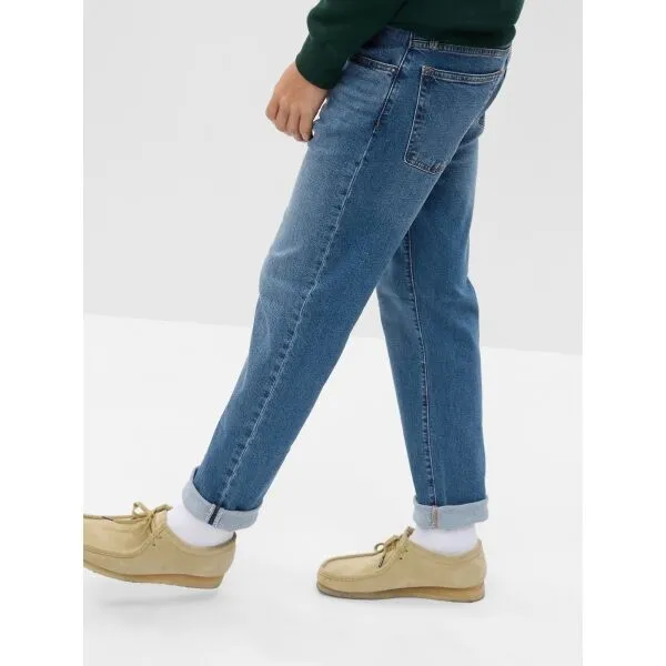 Modré pánske straight fit džínsy GAP
