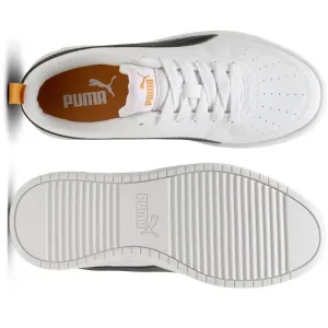 Puma RICKIE JR Detská obuv na voľný čas, biela, veľkosť 38