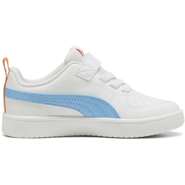 Puma RICKIE AC+PS Detská voľnočasová obuv, biela, veľkosť 33