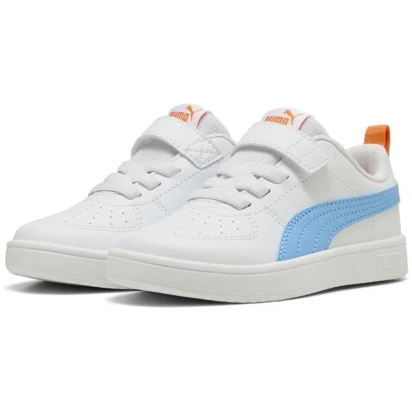 Puma RICKIE AC+PS Detská voľnočasová obuv, biela, veľkosť 33