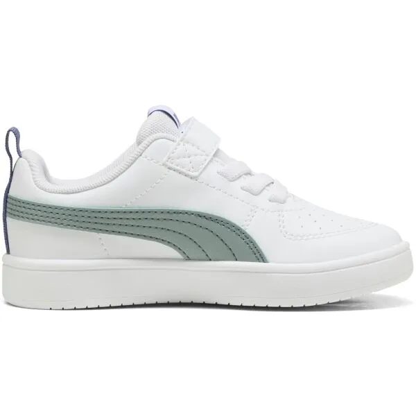 Puma RICKIE AC+PS Detská voľnočasová obuv, biela, veľkosť 32