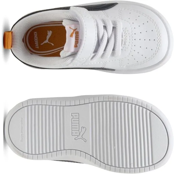 Puma RICKIE AC+INF Detská voľnočasová obuv, biela, veľkosť 38