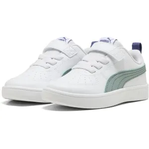 Puma RICKIE AC+PS Detská voľnočasová obuv, biela, veľkosť 32