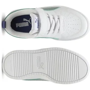 Puma RICKIE AC+PS Detská voľnočasová obuv, biela, veľkosť 32