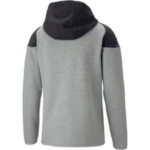 Puma TEAMCUP CASUALS HOODED JACKET Pánska športová bunda, tmavo sivá, veľkosť
