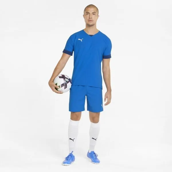 Puma TEAMFINAL SHORTS Pánske futbalové šortky, modrá, veľkosť