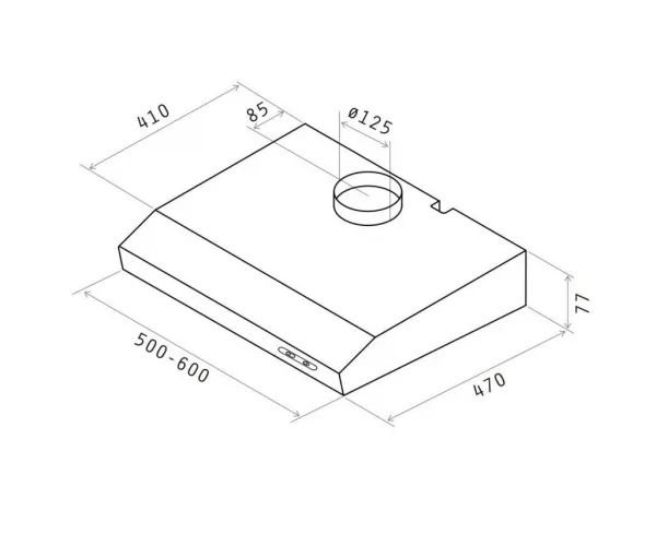DIGESTOR ELICA VERVE WH/F/60  (PRF0086563B)