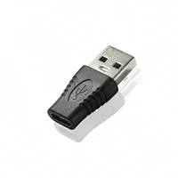 PremiumCord USB redukcia USB 3.0 A - USB-C (M/F), čierna