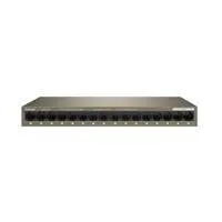 Tenda TEG1016M - 16-port Gigabit Ethernet Switch, 10/100/1000 Mbps, Fanless, Kov