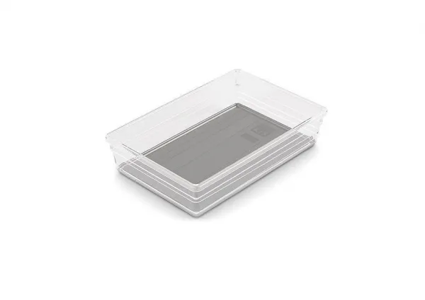 Organizér Curver® SISTEMO 7, priesvitný/sivý, 15,5x22,5x5 cm, do zásuvky