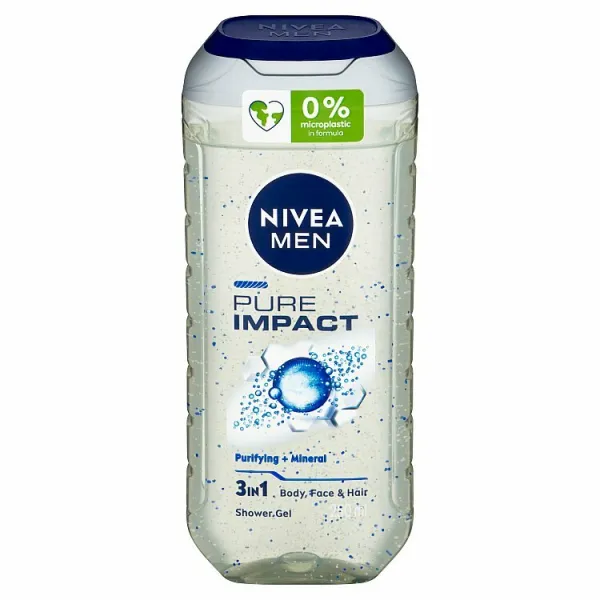 Nivea Men Pure Impact 3 v 1 sprchovací gél 250 ml