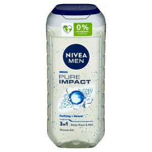Nivea Men Pure Impact 3 v 1 sprchovací gél 250 ml
