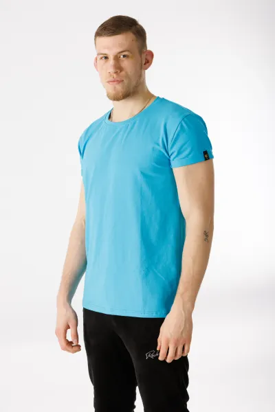 GoldBee Pánske Tričko Organic Blue Barva: Blue, Velikost: M