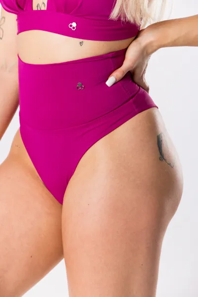 GoldBee Plavky Sťahovacie Brazílky Fuchsia Barva: Fuchsia, Velikost: M