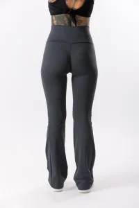 GoldBee Zvonové Legíny Sťahujúce Pas Lycra Grey Barva: Grey, Velikost: S