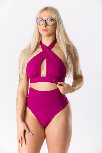 GoldBee Plavky Cross Vrchný Diel Fuchsia Barva: Fuchsia, Velikost: M