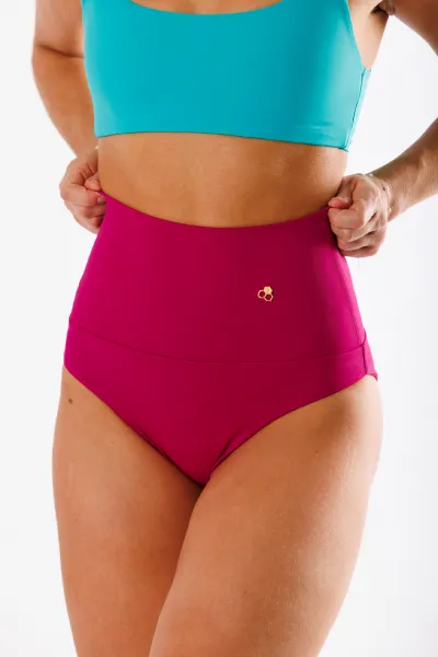 GoldBee Plavky Sťahovacie Nohavičky Fuchsia Barva: Fuchsia, Velikost: M