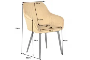 Jedálenské kreslo 2 ks RHODE Dekorhome