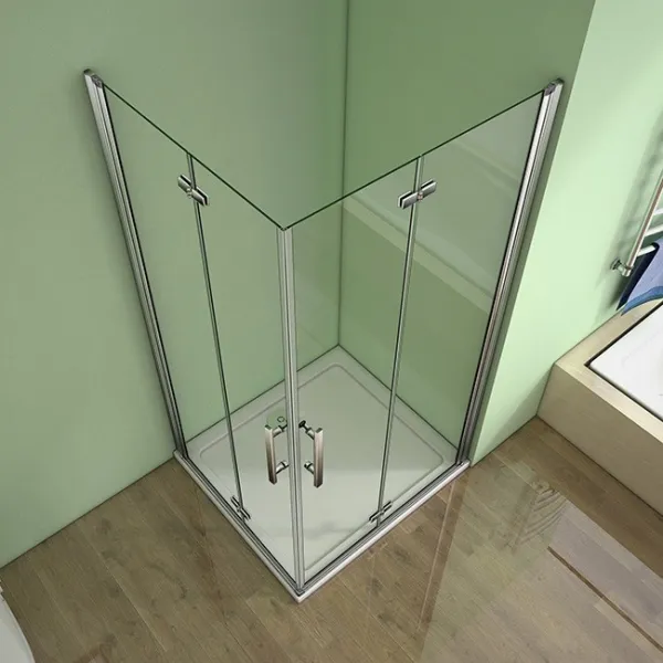 H K - Štvorcový sprchovací kút MELODY R909, 90x90 cm sa zalamovacím dverami SE-MELODYR909
