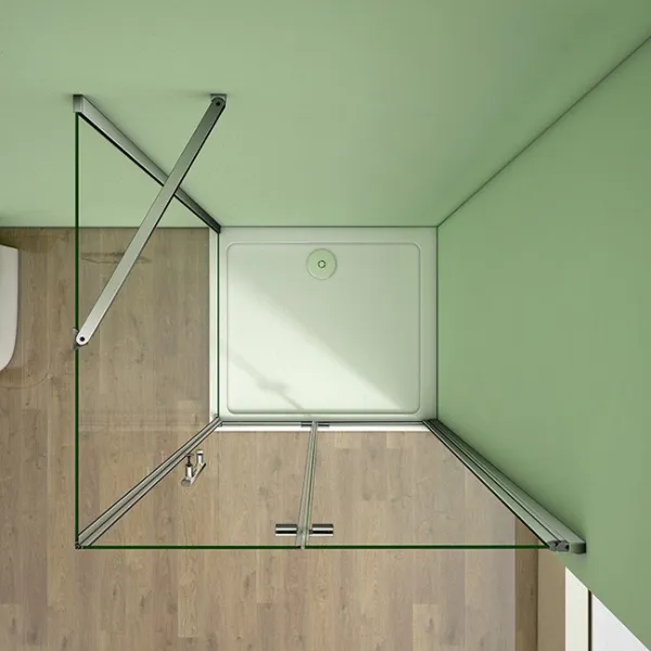 H K - Sprchovací kút MELODY B8 70x70 cm so zalamovacími dverami SE-MELODYB87070