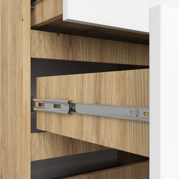 Ak furniture Komoda Kuba 120 cm dub artisan/biela