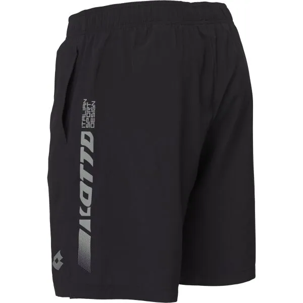 Lotto RUNNING SHORTS Pánske bežecké šortky, čierna, veľkosť