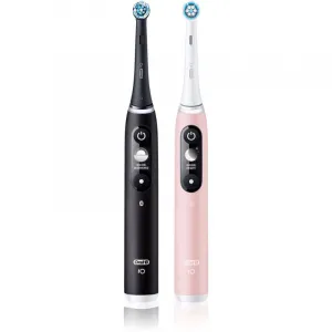 Oral-B iO Series 6 Duo Black & Pink Sand set elektrických zubních kartáčků, 5 režimů, AI, časovač