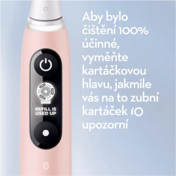Oral-B iO Series 6 Duo Black & Pink Sand set elektrických zubních kartáčků, 5 režimů, AI, časovač