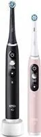 Oral-B iO Series 6 Duo Black & Pink Sand set elektrických zubních kartáčků, 5 režimů, AI, časovač