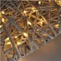 Solight LED ratanové srdce, 30x LED, 2x AA, 30 cm