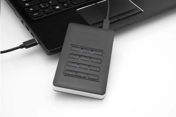 VERBATIM HDD 2.5" 2 TB vrátane.KEYPAD USB3.1 USB 3.0 GDPR
