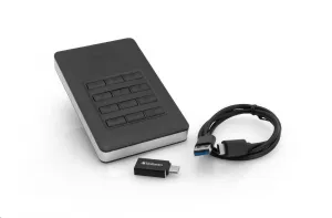 VERBATIM HDD 2.5" 2 TB vrátane.KEYPAD USB3.1 USB 3.0 GDPR
