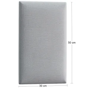 Eltap Čalúnený panel QUADRATTA 50x30 sivý