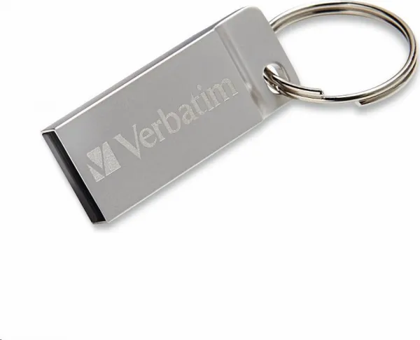 VERBATIM Flash Disk 64GB Metal Executive, USB 2.0, strieborná