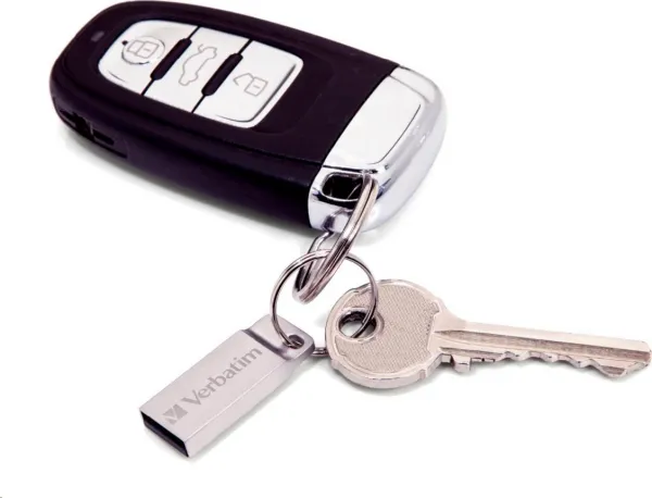 VERBATIM Flash Disk 64GB Metal Executive, USB 2.0, strieborná