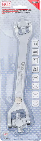BGS Technics Špeciálny kľúč na olejové vane „8 v 1“ - BGS 1012