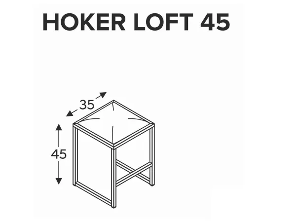 KAMMONO Barová Stolička Loft 45