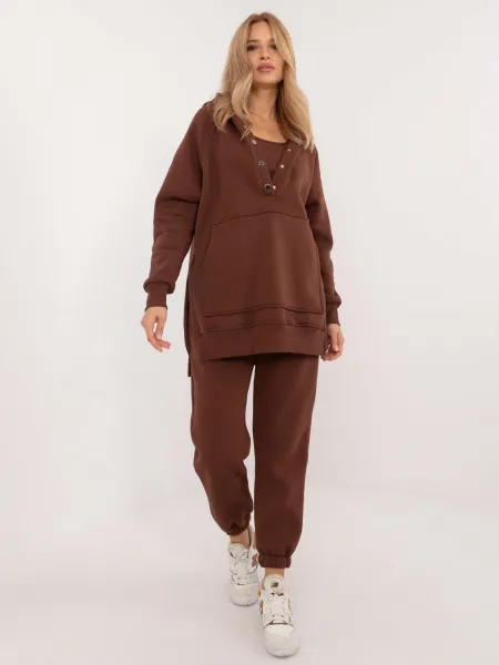 Factory Dámsky komplet BASIC  trojkombinacia Farba: Mocca, Veľkosť: UNI