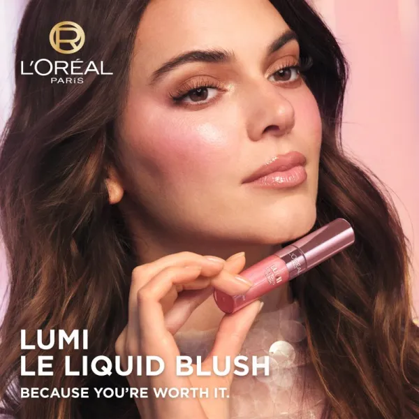L’Oréal Paris Lumi Glowy Blush tekutá lícenka odtieň 627 Warm Peach 11 ml