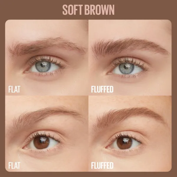 MAYBELLINE NEW YORK Super Fluff Mousse gél na obočie odtieň 255 Soft Brown 5 ml
