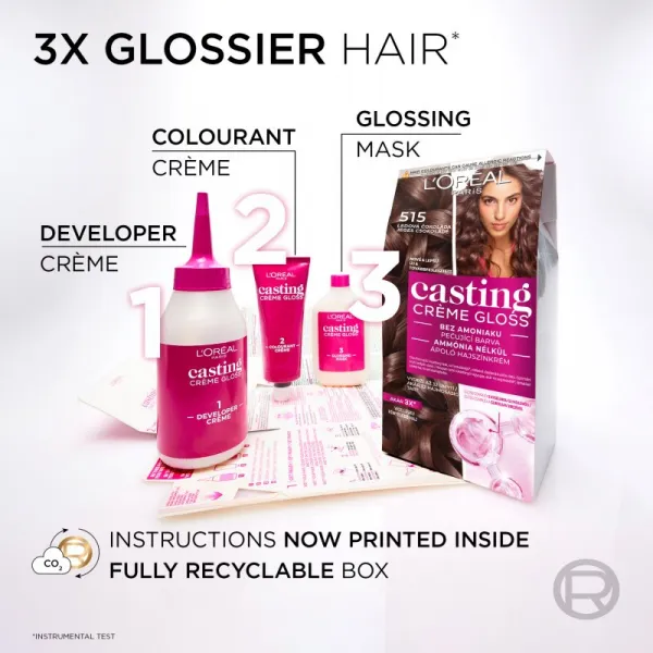 L'Oréal Paris Casting Crème Gloss farba na vlasy 645 jantár 1ks