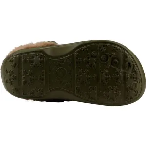 Coqui HUSKY KIDS Detské zateplené clogsy, khaki, veľkosť
