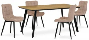 AUTRONIC jedálenská stolička HC-462 CRM2 hnedá