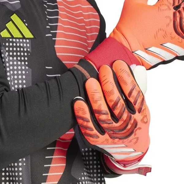 adidas PREDATOR COMPETITION Pánske brankárske rukavice, červená, veľkosť