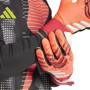 adidas PREDATOR COMPETITION Pánske brankárske rukavice, červená, veľkosť