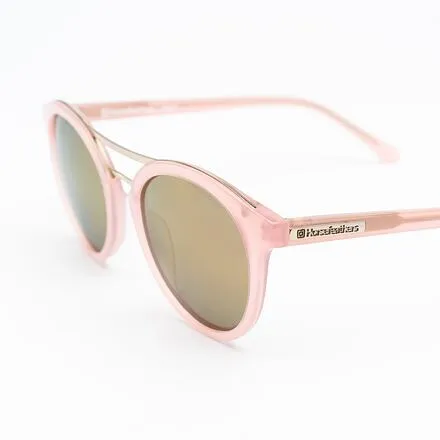 HORSEFEATHERS Slnečné okuliare Nomad - gloss rose/mirror champagne PINK