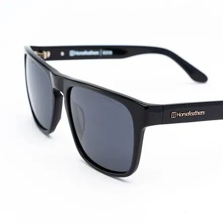 HORSEFEATHERS Slnečné okuliare Keaton - gloss black/gray BLACK